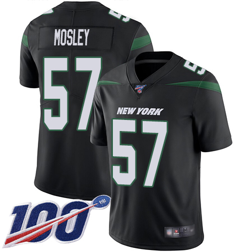 New York Jets Limited Black Men C.J. Mosley Alternate Jersey NFL Football #57 100th Season Vapor Untouchable->new york jets->NFL Jersey